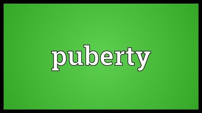 Signs of Puberty