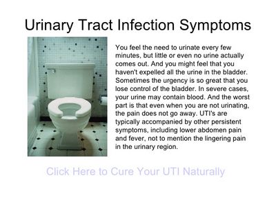 Urinary Tract Infection Symptoms